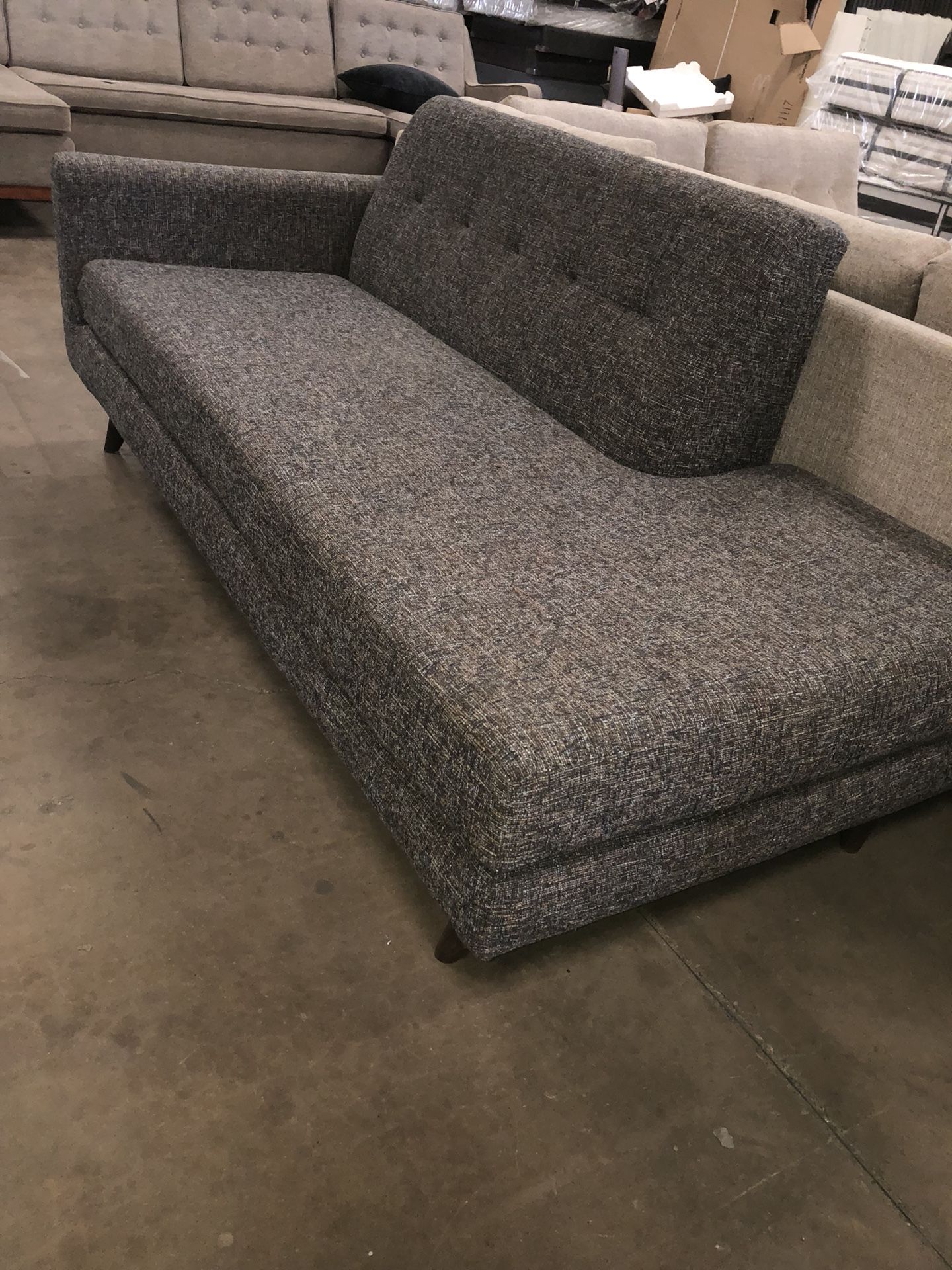 New! Joy.Bird Hughes Chaise (Cordova Eclipse) Mid Century Modern