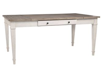 Skempton White/Light Brown Dining Table w/ Storage (Online Special Price)