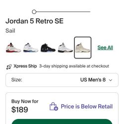 Jordan 5 Retro SE Sail  