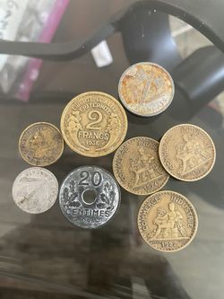 French Franc Coins 