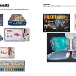 Lot of Vintage Collectible Board Games