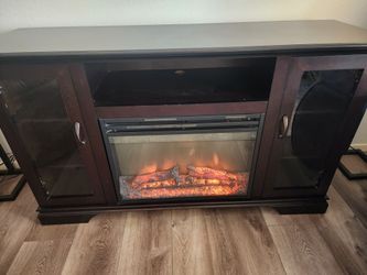 Heated Fireplace Console