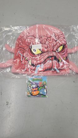 Teenage Mutant Ninja Turtles Krang beanie and keychain
