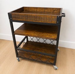 Bar Cart On Wheels