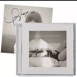 Taylor Swift The Tortured Poets Dept CD + Manuscript w Hand Signed Photo