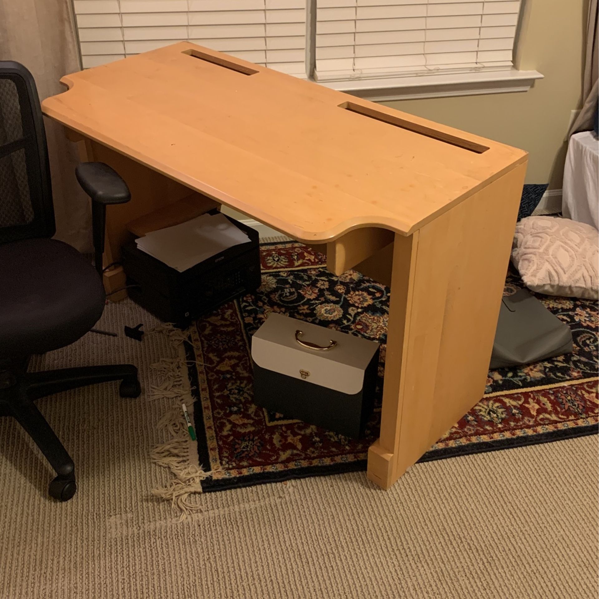 Desk with Outlets