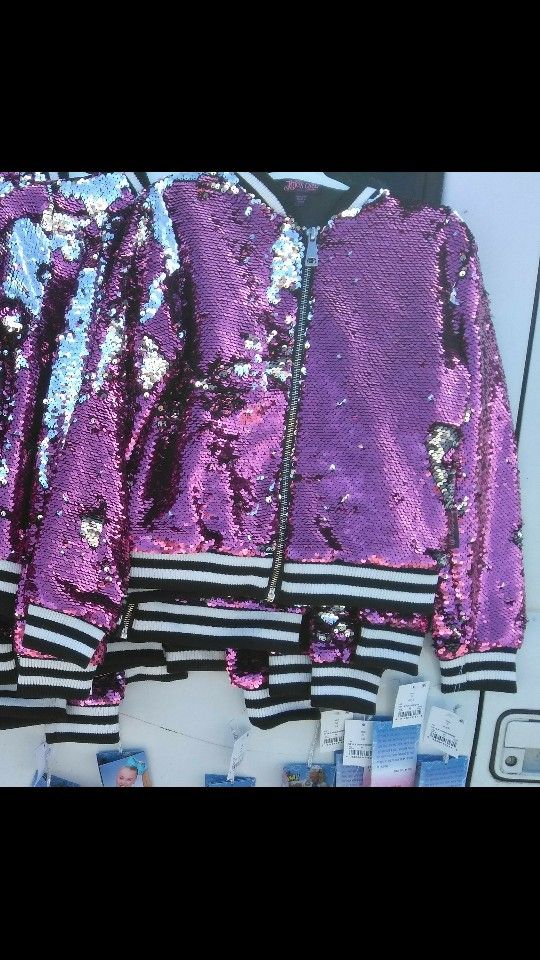 JOJO SIWA JACKETS PINK SILVER. READ DETAILS