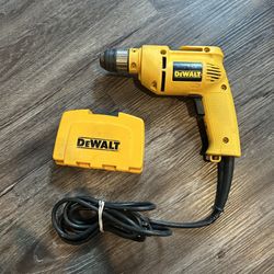 DeWalt DW106 3/8" VSR Corded Drill, with Various Drill Bits