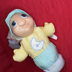 Vintage 1998 Playskool Gloworm 5770 Light UP Glow Worm 8” Nylon