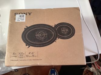 Sony 3 way speaker 4x6 2 of them