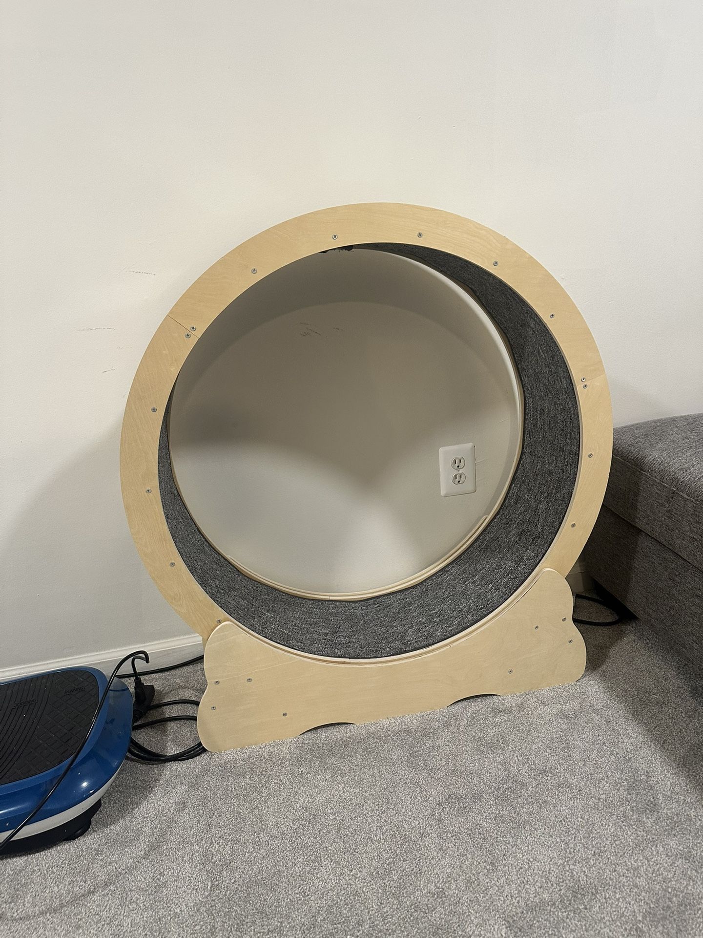 Cat Exercise Wheel Large - In Light Oak Color