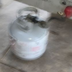 Blurry Version Of The empty propane tank