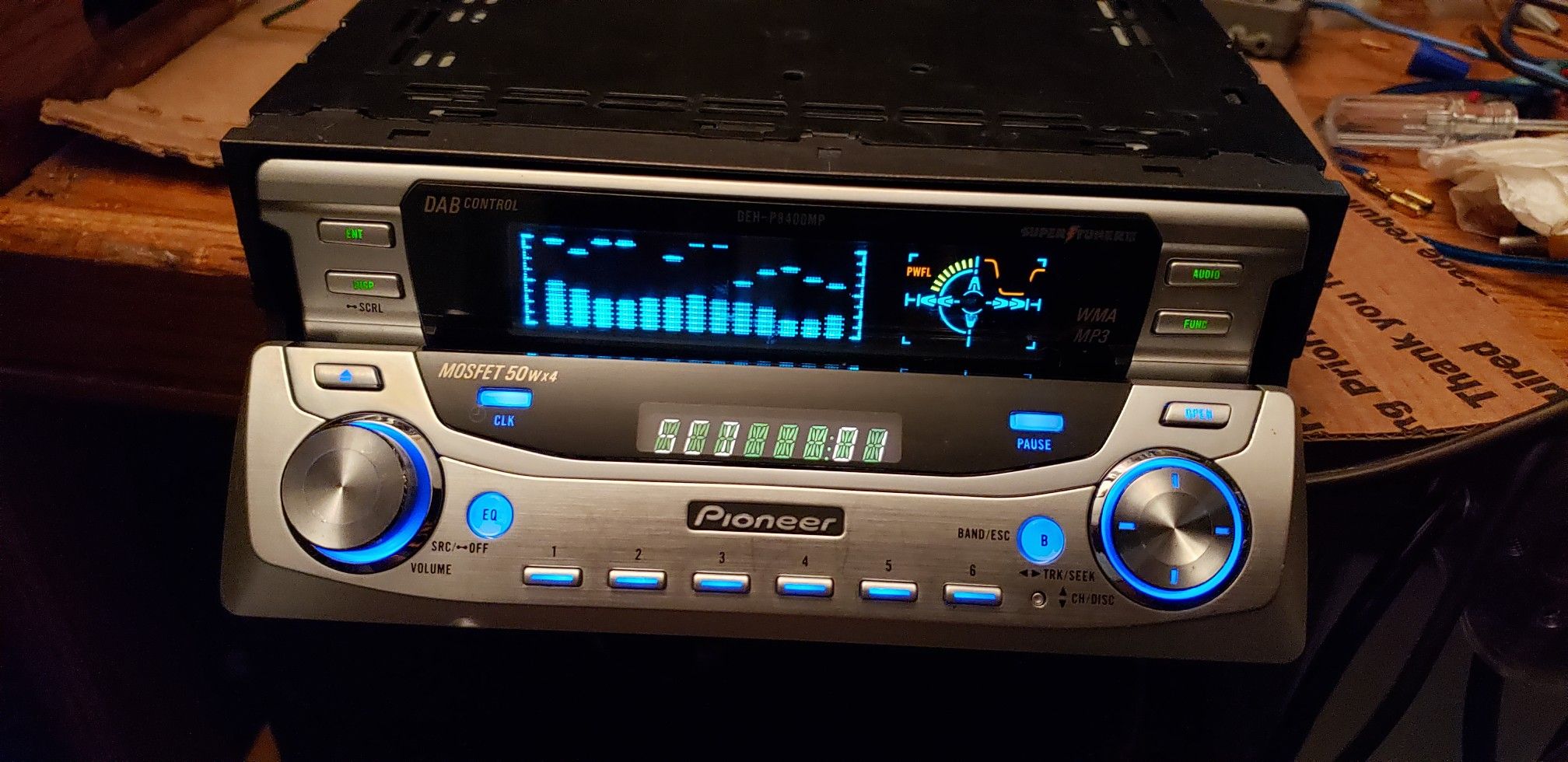 Rare Pioneer deh-p8400mp old school cd deck.