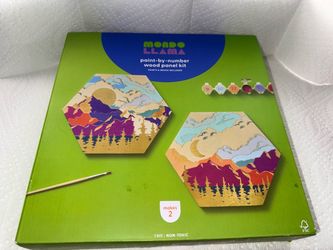 Mondo Llama Paint-by-Number Wood Panel Kit