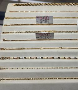 Bracelets 10kt 14kt 18kt