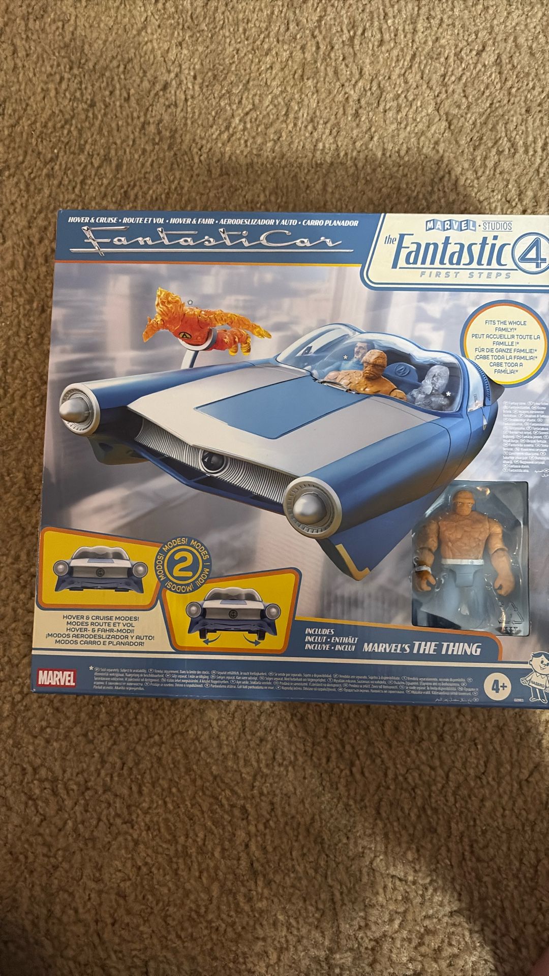 Marvel Studios Fantastic Four Fantastical Vehicle With The Thing Action Figure