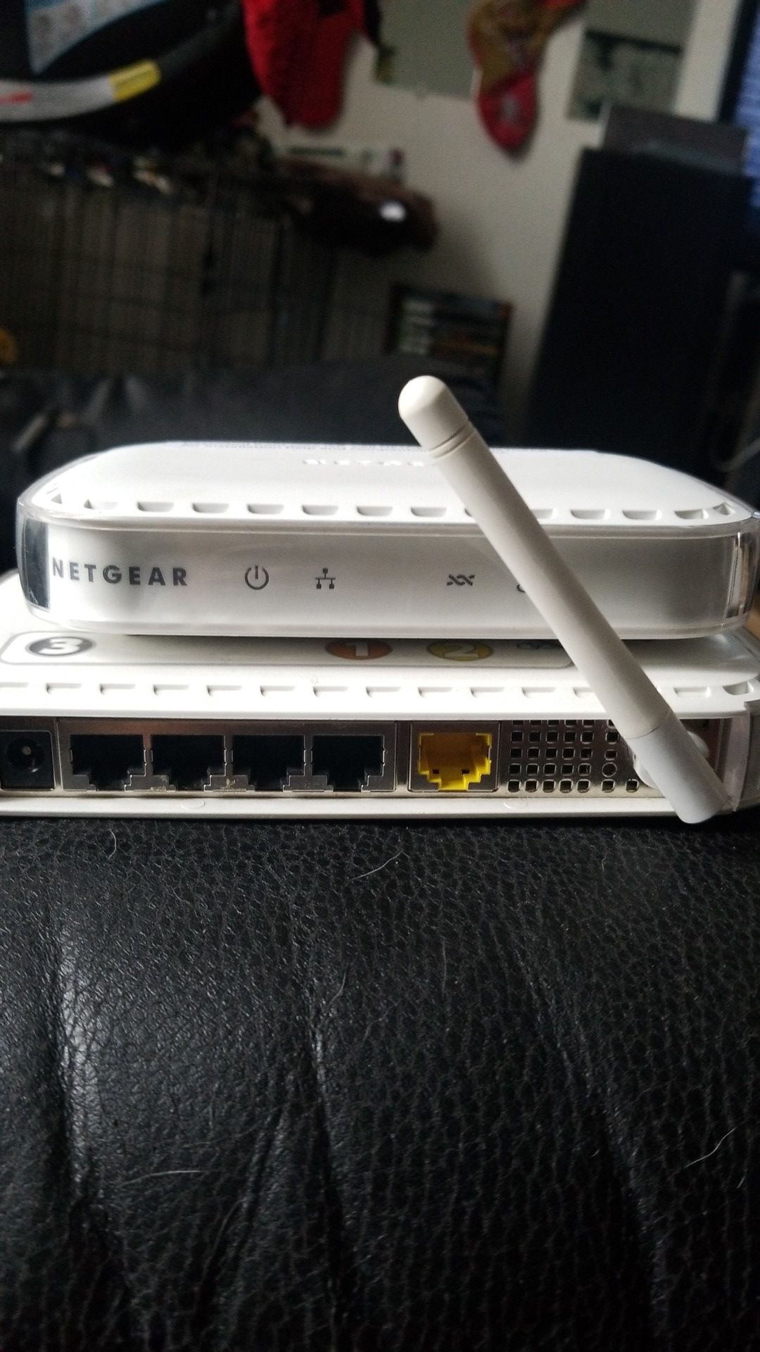 Router and modem. Netgear