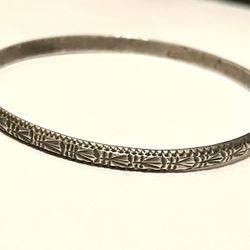 Native American Silver Bracelet/Bangle