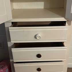 Solid White Wooden Dresser! Very Heavy