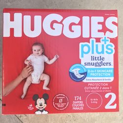 Huggies Little Snugglers Size 2/174 Diapers 