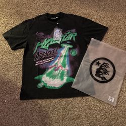 Black And Green Hellstar T-shirt