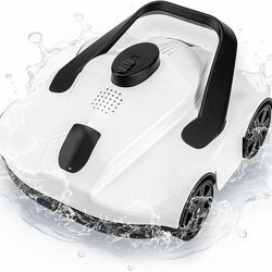Cordless Robotic Pool Vacuum Cleaner – 130 Min Runtime, Self-Parking, Above Ground Pools up to 860 Sq Ft