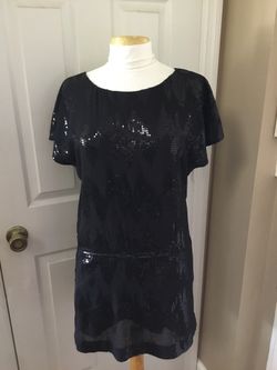Express Black Sequined Dress