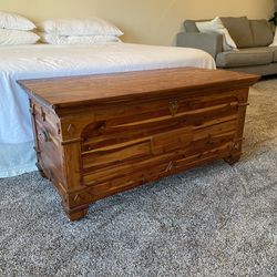 Antique large cedar chest