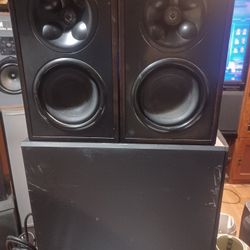 KLIPSCH WB14 SPEAKERS AND 300W SUB $400 FINAL PRICE