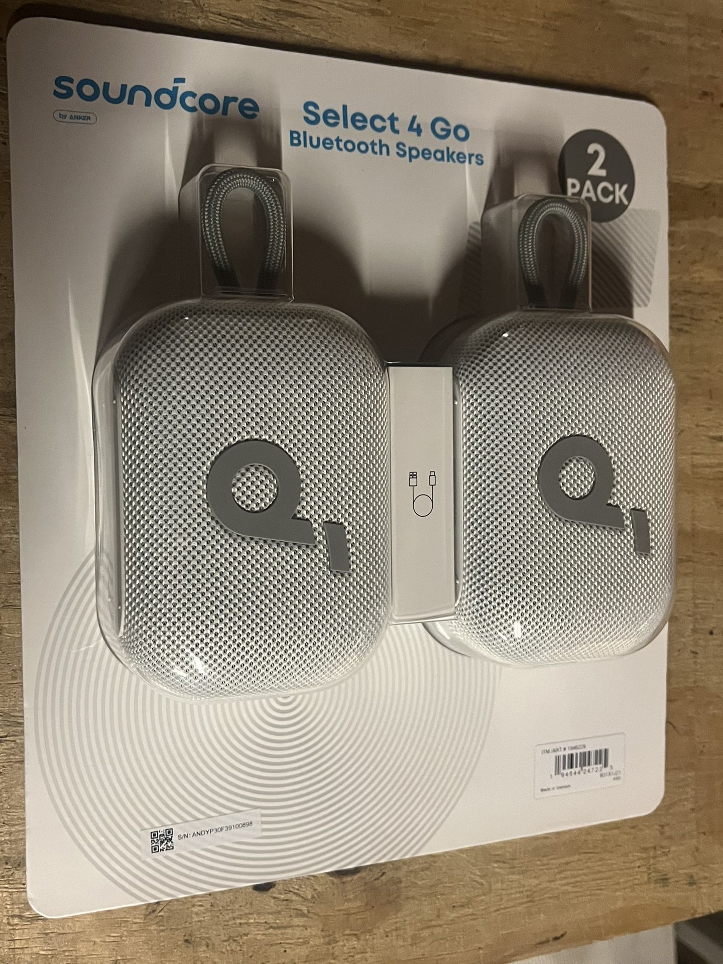 2-Pack Soundcore by Anker Select 4 Go Bluetooth Speaker 20 Hour Floats