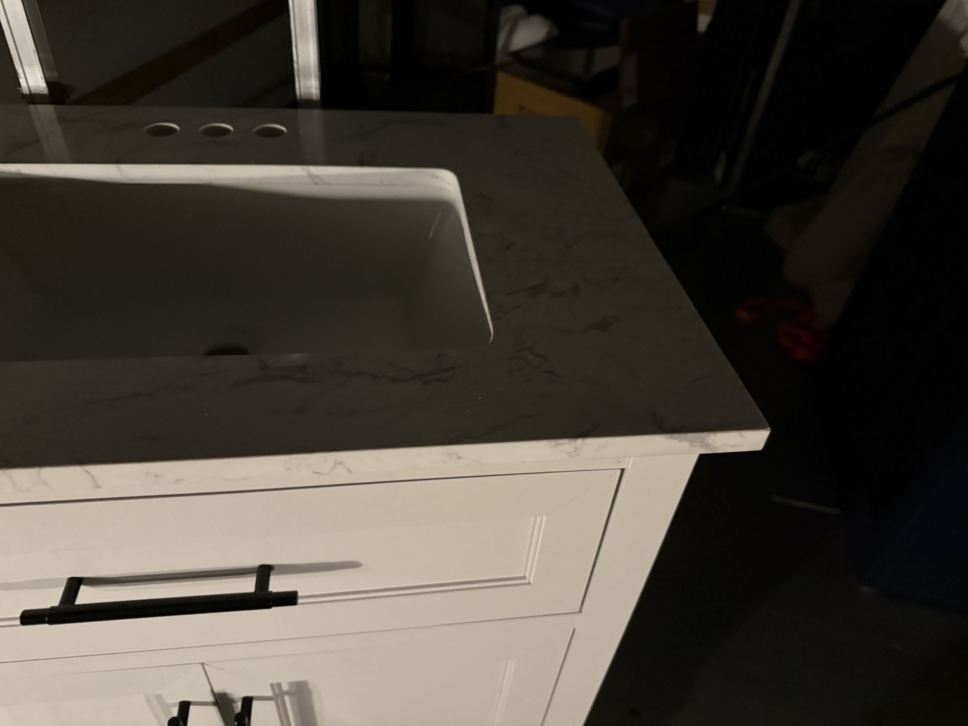 Beautiful cabinet With Granite Sink
