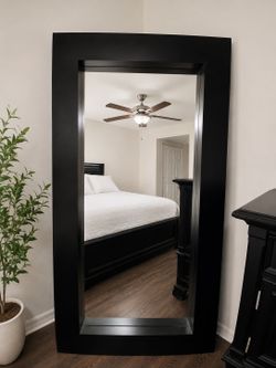 Oversized Solid Wood Floor Mirror