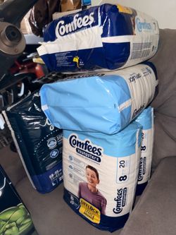 Diapers size 7, 8 & Large