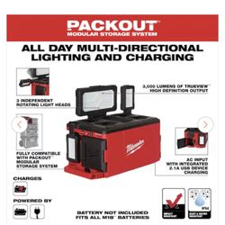 Milwaukee Pack out Light/ Charger 