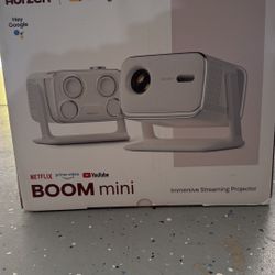 Boom mini Google tv projector 