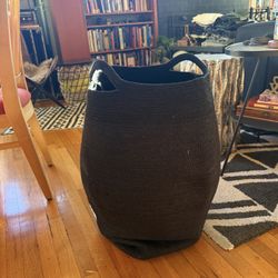 H&M Home Black Laundry Basket