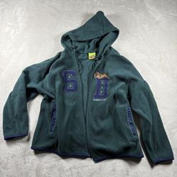 Vintage Scooby Doo Hoodie Women’s S / XS Green Fleece Jacket Y2K #2627