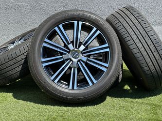 OEM 21" Lexus Lx Wheels Toyota Tundra Sequoia Land Cruiser Rims 5x150 A/S 32" Tires Dunlop 275/50R21 