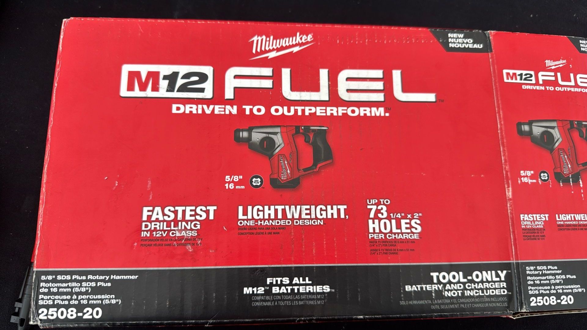 Milwaukee M12 FUEL 5/8 “SDS PLUS Rotary Hammer 
