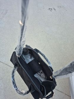 Black Tote Bag with Gold Hardware