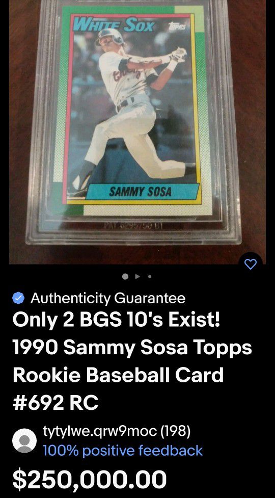 Rare Baseball Cards Mint. Google Them