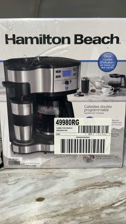 Hamilton Beach 2-Way Programmable Coffee Maker 12 cup capacity