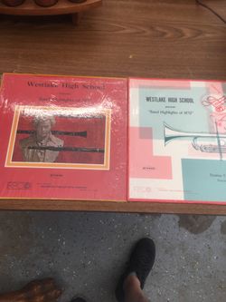 Westlake High School vintage band LPs albums