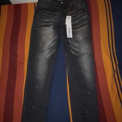 Purple jeans