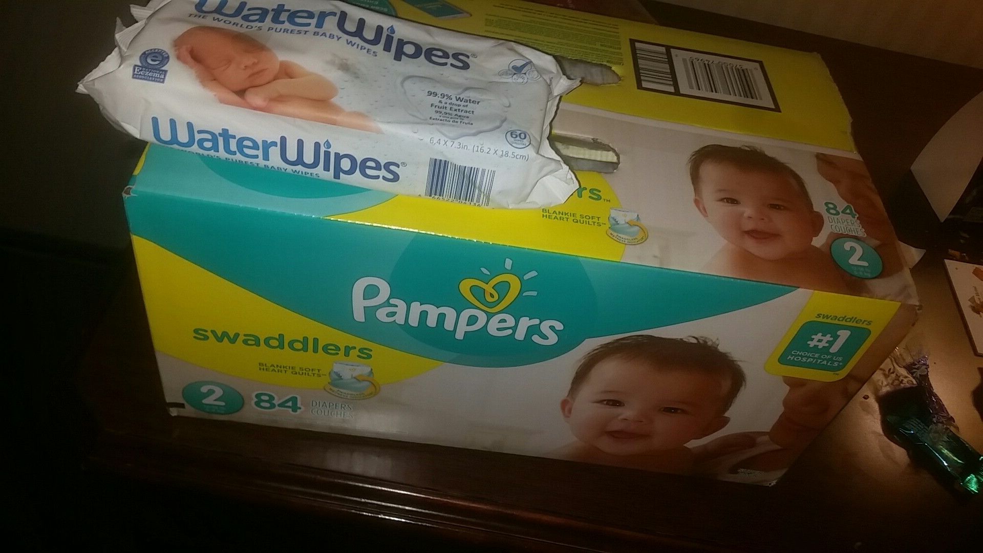 Brand new Pamper swaddlers and wips