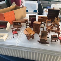 Vintage handcrafted dollhouse furniture all for only $75 firm