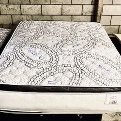 75% Off Luxury Bamboo Mattress - Memory Foam Pillowtop, Foam Encasement, Coil In Coil, 13” Thickness