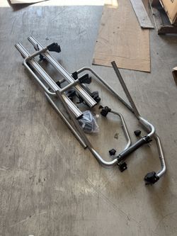 SILVER MILD STEEL TRUNK MOUNT BRACKET ARM KIT REAR BICYCLE/BIKE RACK CARRIER