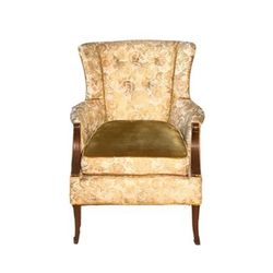 Yellow Vintage Captain Chair 