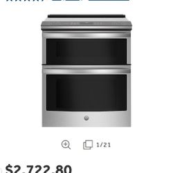 GE Electric Stove 5 Burner Double Conventional oven 3 Month Warranty 